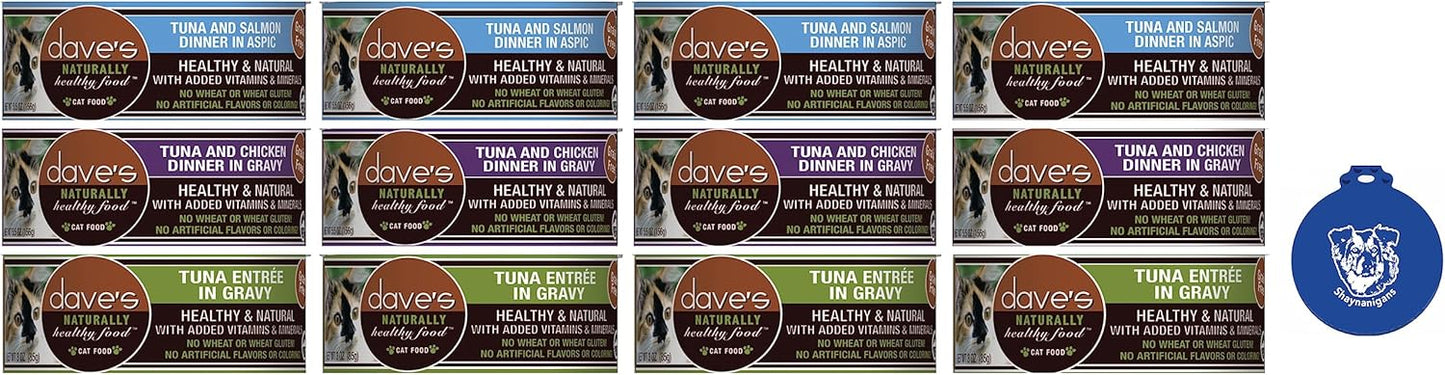 Dave's-Pet-Food-Grain-Free-Cat-Food-Variety-Bundle:--4-Tuna-Salmon-Aspic,-Tuna474