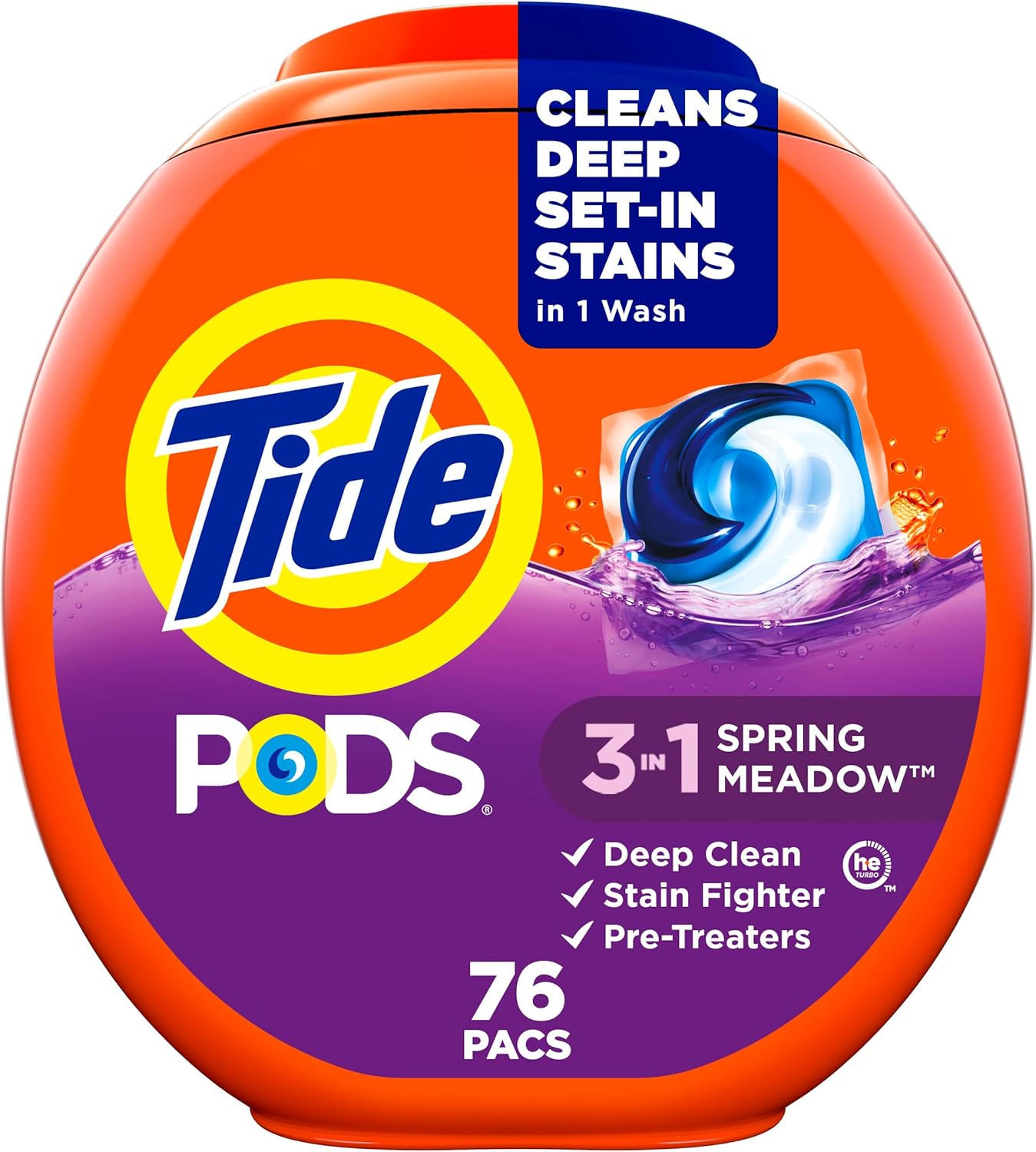 Tide-PODS-laundry-detergent-pacs,-3-in-1-Stain-Remover,-Odor-Fighter,-4150