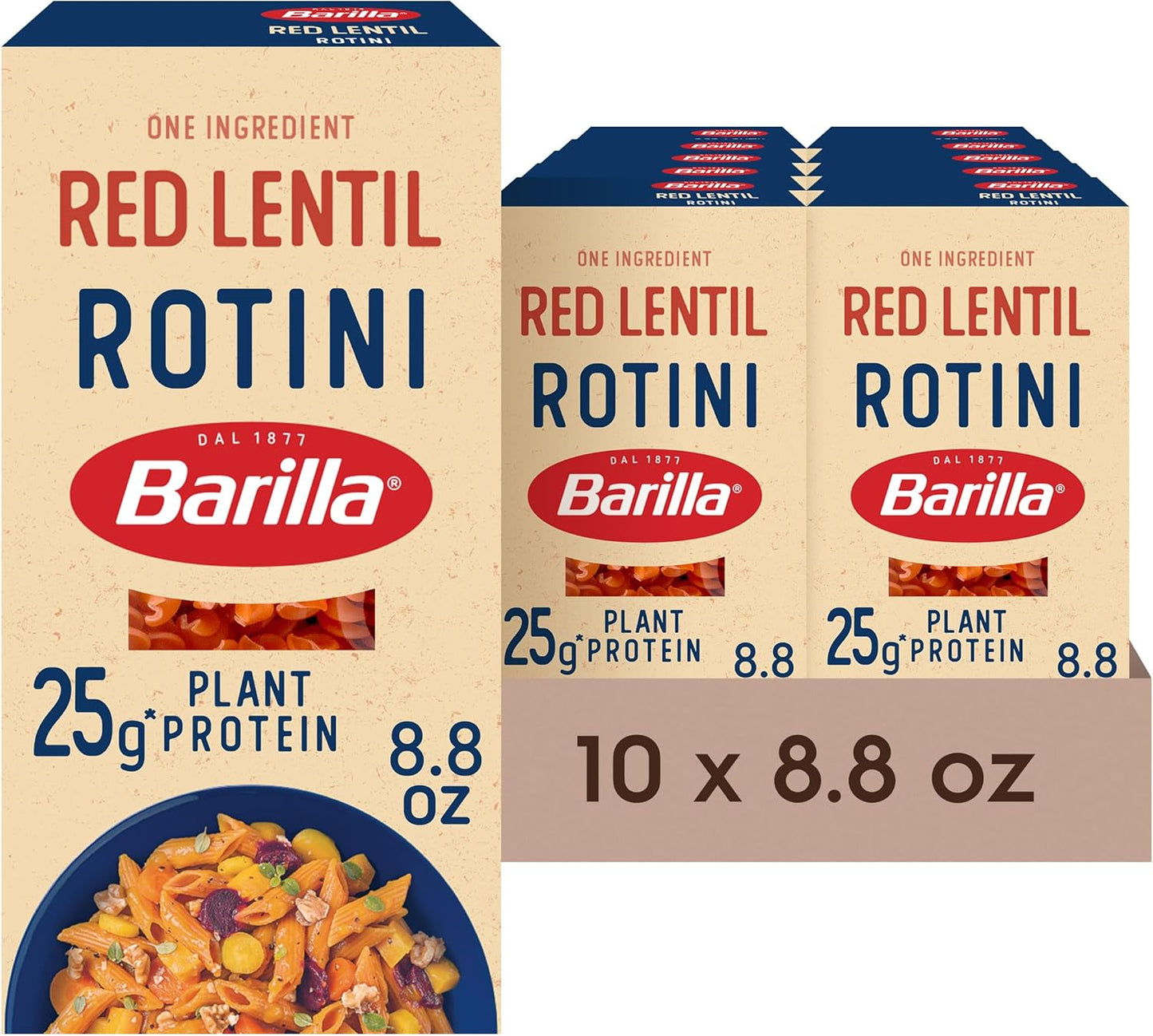 Barilla-Red-Lentil-Rotini-Pasta,-8.8-oz-(Pack-of---1050