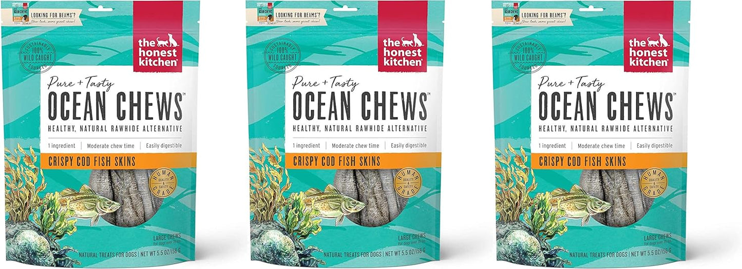 The-Honest-Kitchen-3-Pack-of-Crispy-Cod-Fish-Skins-Ocean-Single-Ingredient-1817