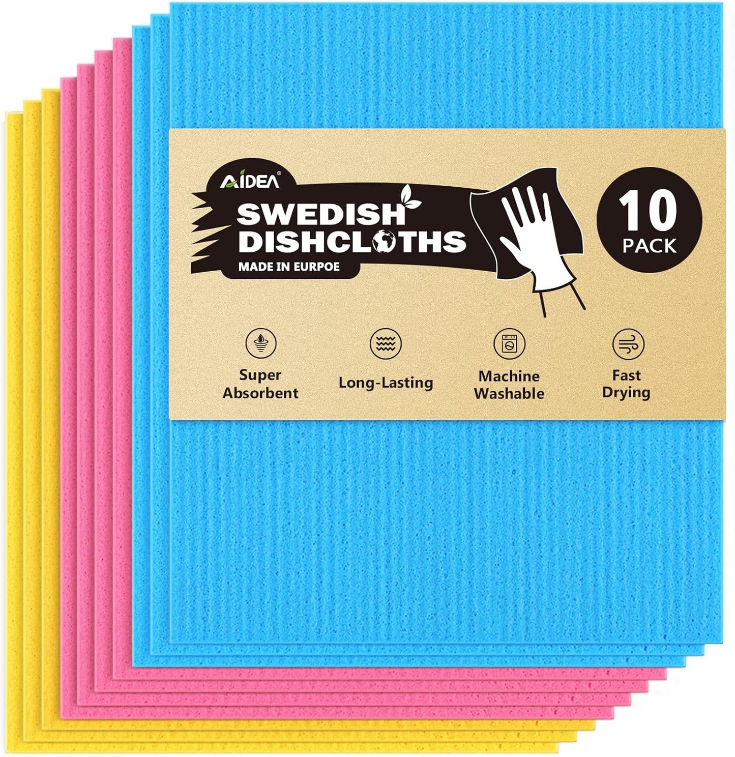 AIDEA-Swedish-Dish-Cloth,-10PK,-Swedish-Dishcloths-for-Kitchen,-Reusable-5075