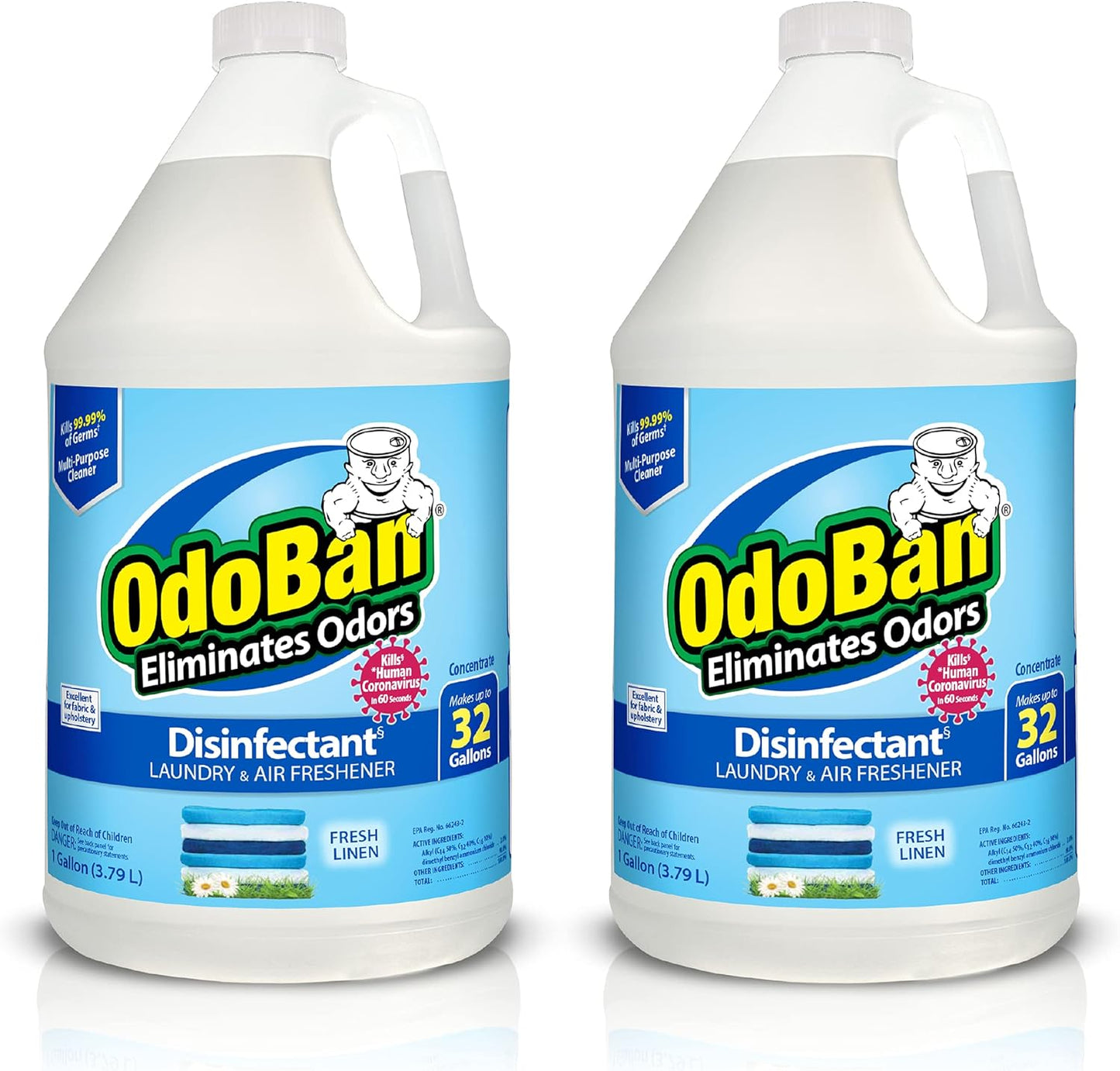OdoBan-Disinfectant-Concentrate-and-Odor-Eliminator,-2-Gallons,-Fresh-Linen-3053