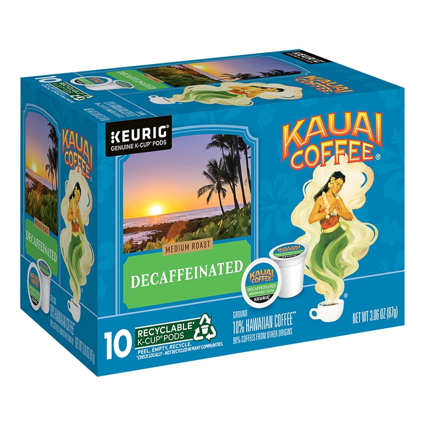 Kauai-Coffee-Cápsulas-K-Cup-para-cafeteras-Keurig,-café-arábica,-0.1-hawaiano,-medio,2910