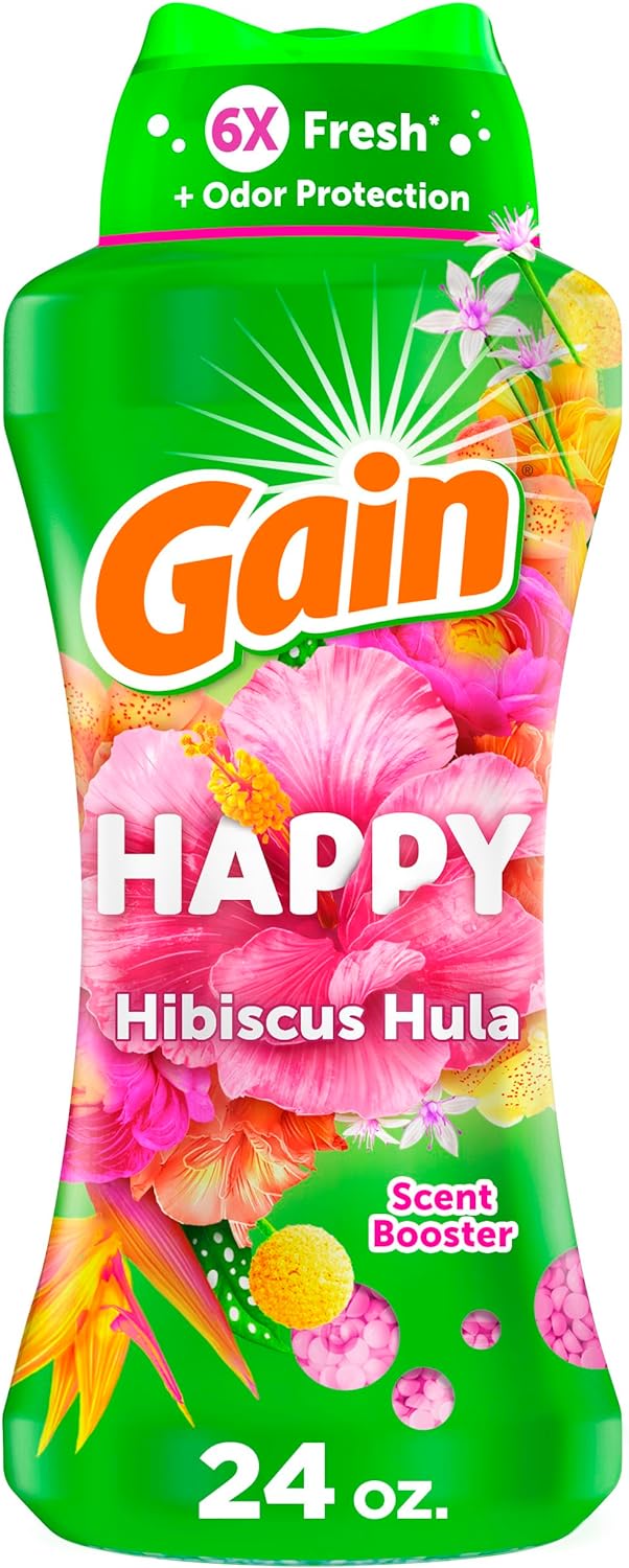 Gain-In-Wash-Laundry-Scent-Booster-Beads,-Happy-Scent,-24-oz,-3977