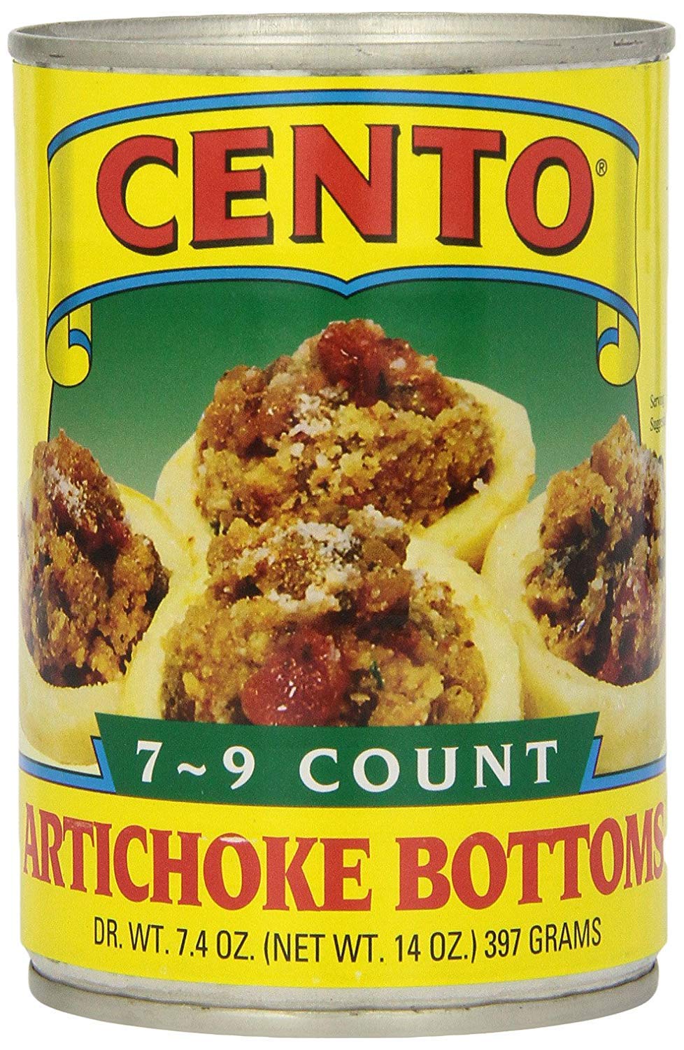 Cento-Fondos-de-alcachofa,-latas-de-14-onzas-(paquete-519