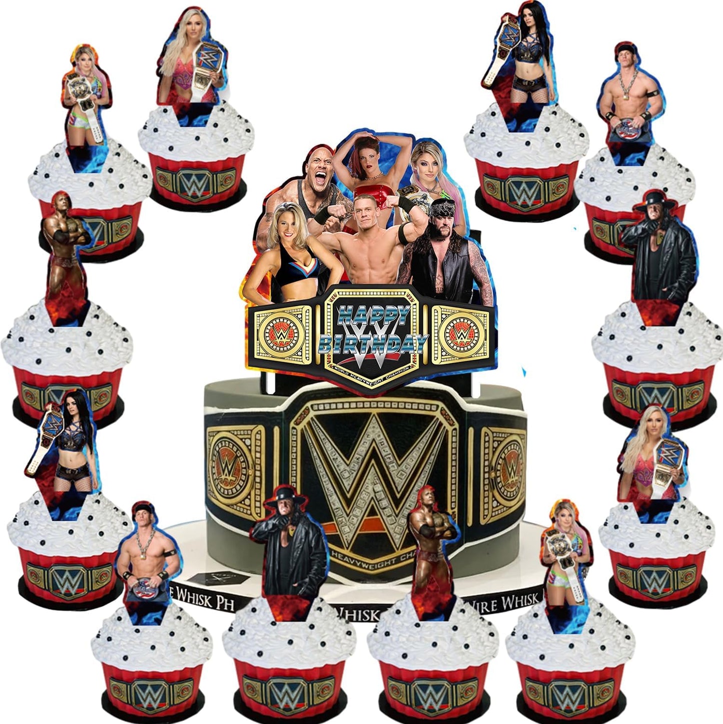 25Pack-Wrestling-Cake-Toppers-Cupcake-Toppers,Wrestling-Birthday-3140