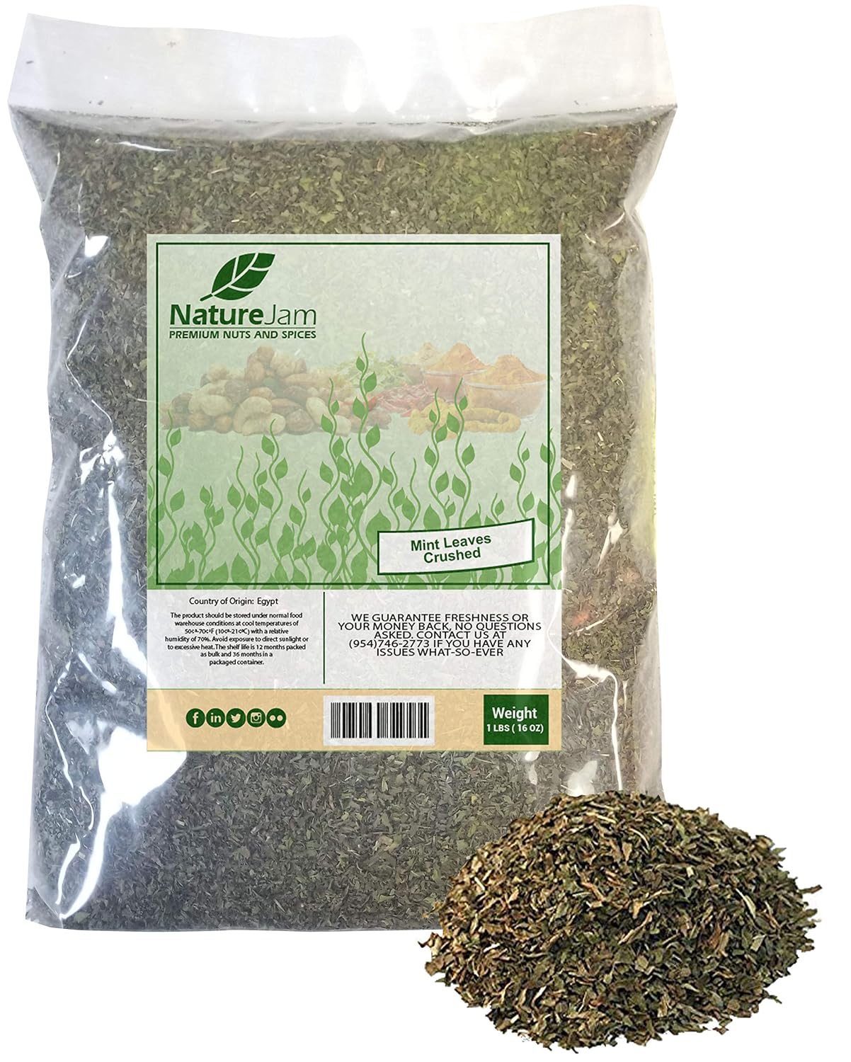 Mint-Leaves-(Crushed)-1-Pound-Bulk-Bag-Mentha-----------782