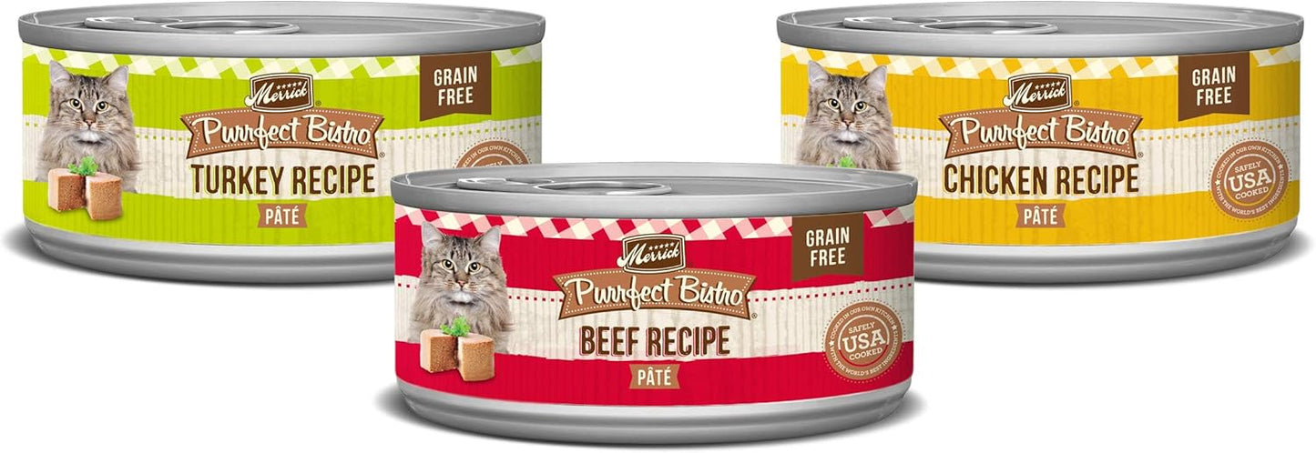 Merrick-Purrfect-Bistro-Grain-Free-Premium-Canned-Pate-Adult-Wet-Cat-Variety-Chicken,-Turkey667