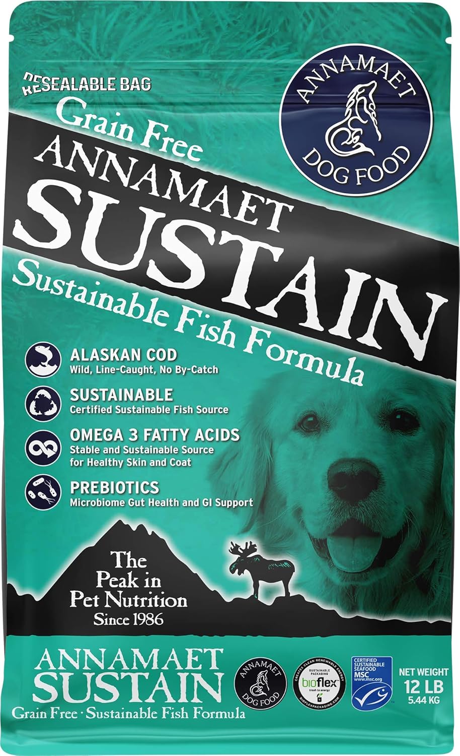 Annamaet-Grain-Free-Sustain-Formula-Dry-Dog-Food,-(Line-Caught-Cod-&-Free-Range-Turkey),-12-lb-499