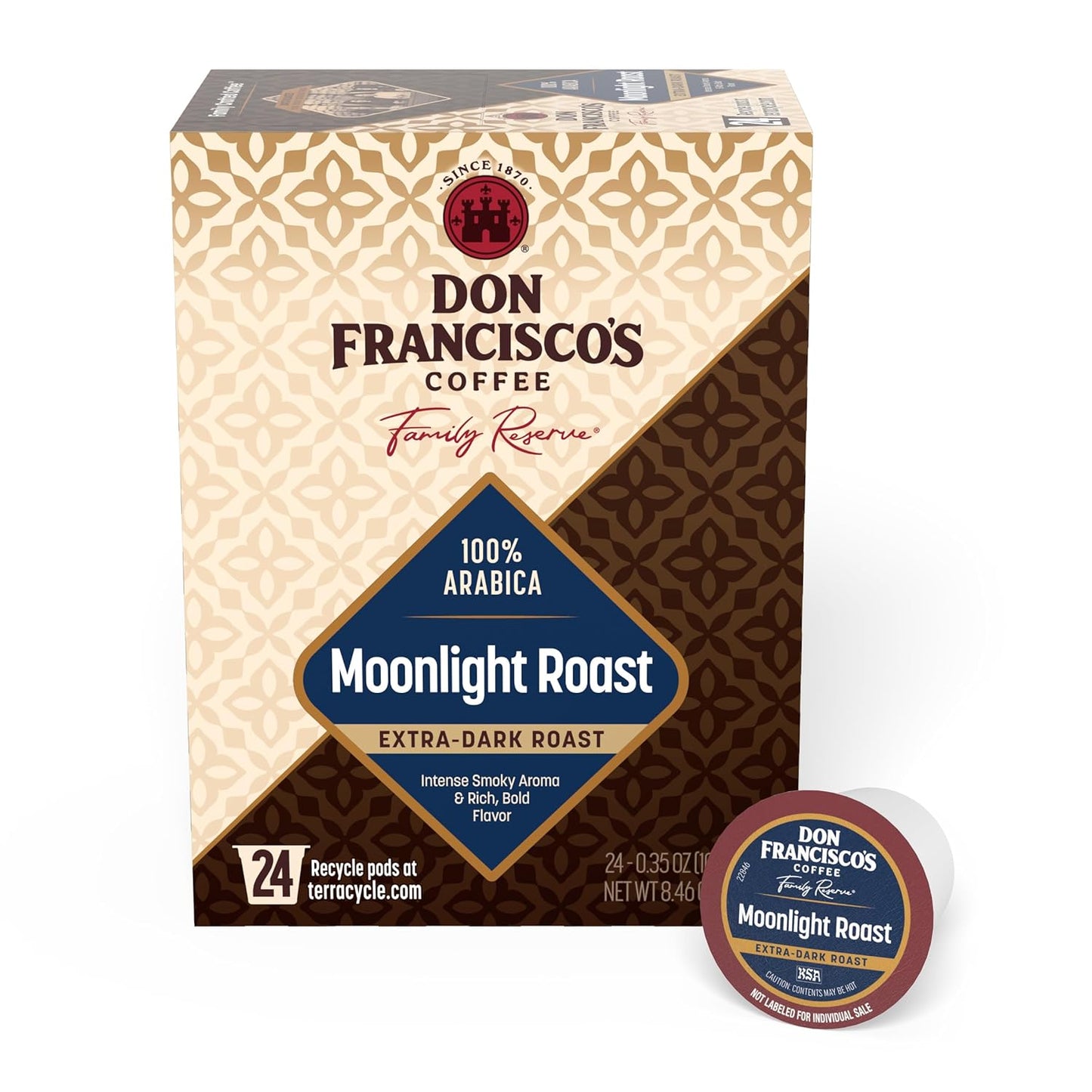 Don-Francisco's-Moonlight-Roast-Coffee-Pods,-24-Count,-Extra-Dark-Roast,-Compatible-with-330