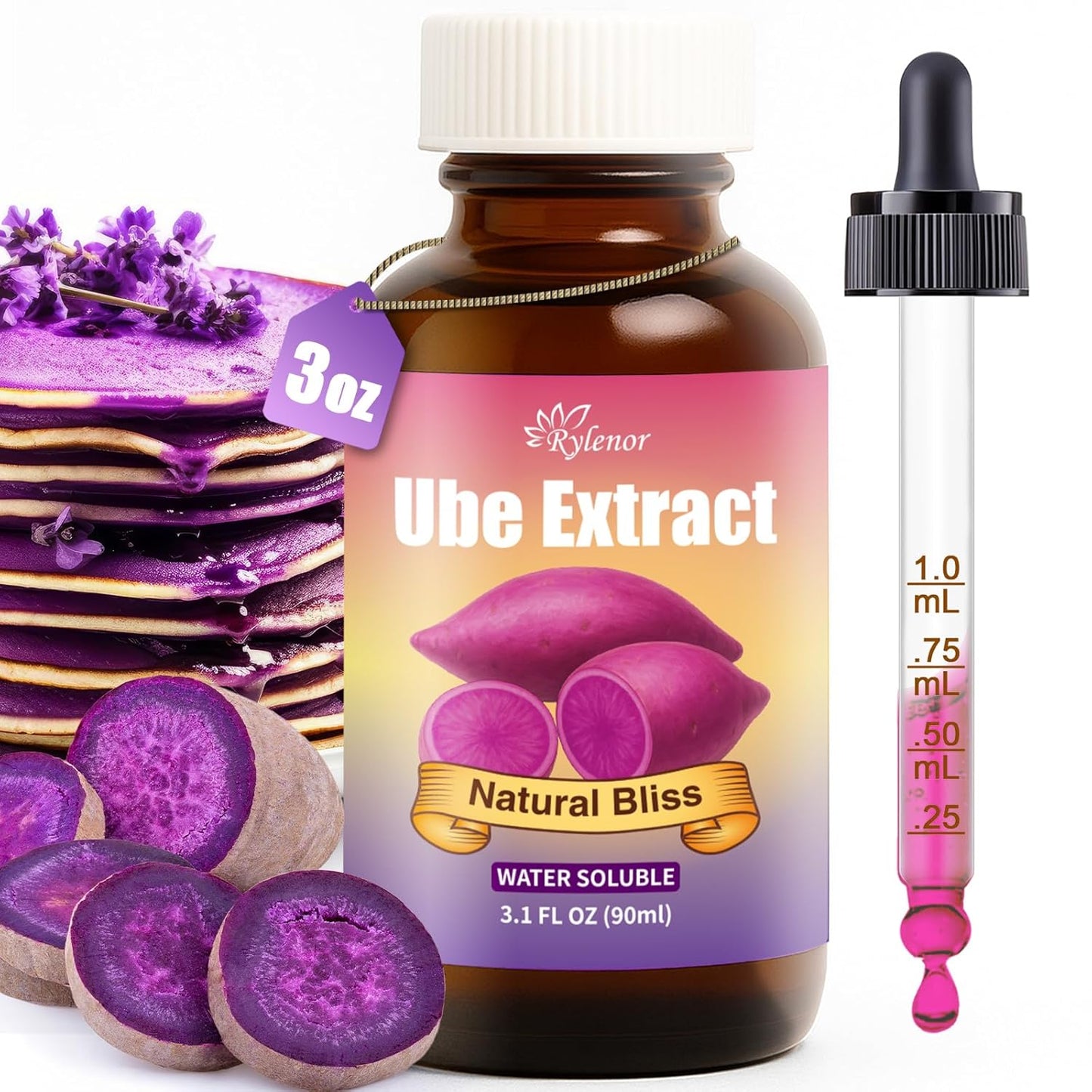 Rylenor-3oz-Ube-Extract-for-Baking–Purple-Yam-Flavoring-for-Latte,-Desserts-&-Ube-for-538