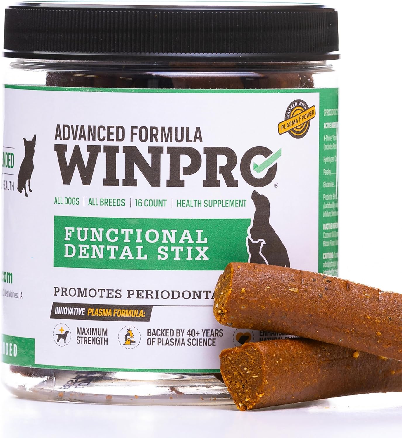 WINPRO-Pet-Functional-Dental-Stix-for-Dogs,-16-Sticks,-Plasma-Powered-Dog-211