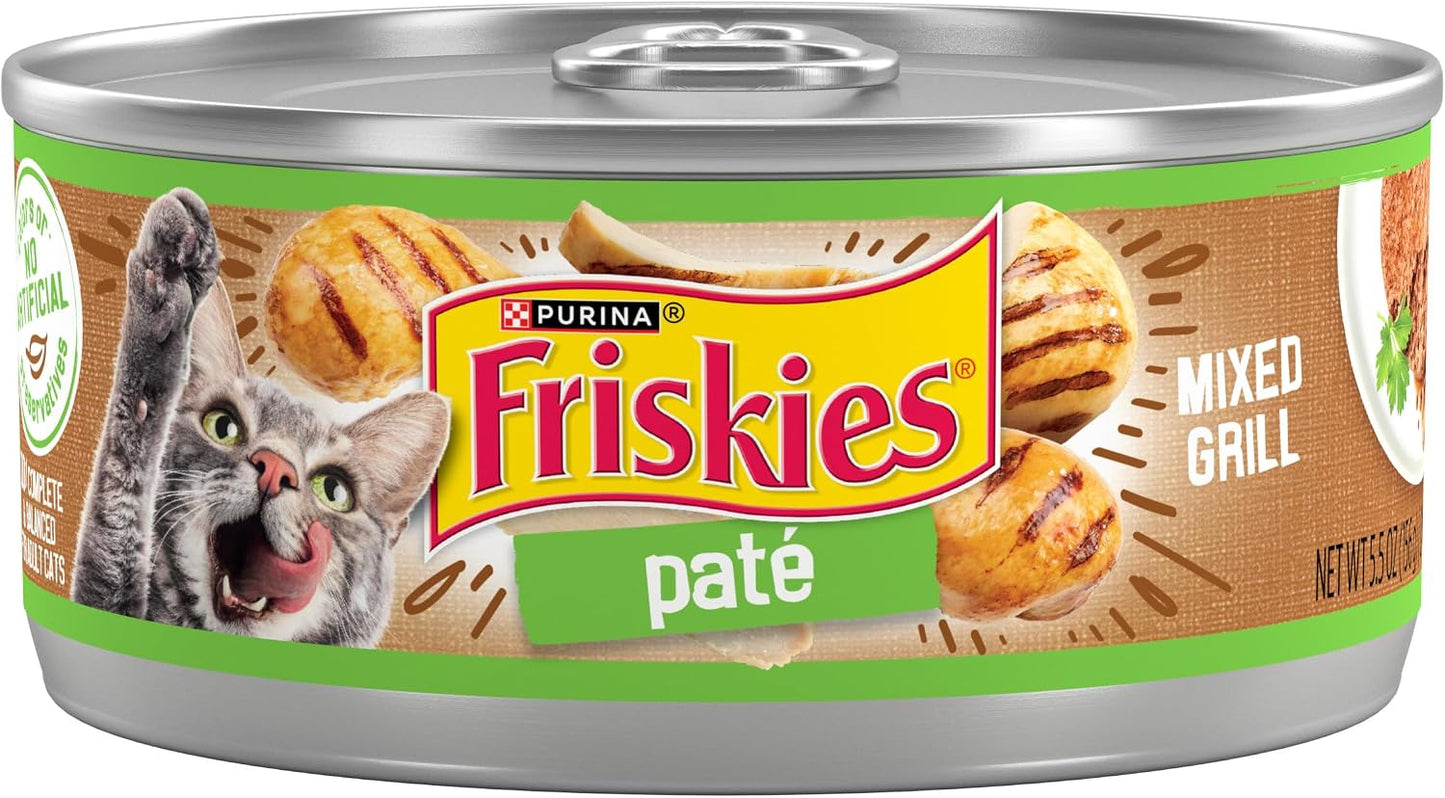 Purina-Friskies-Wet-Cat-Food,-Pate-Mixed-Grill---(Pack-of-24)-5.5-1846