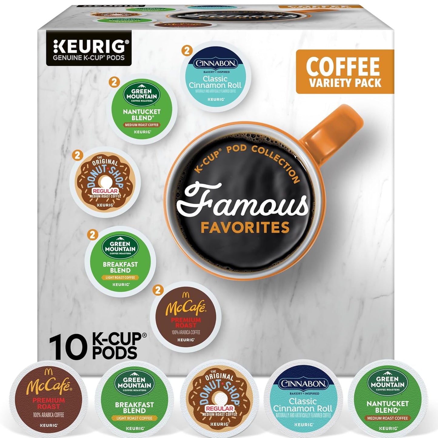 Keurig-Famous-Favorites-Variety-Pack,-Single-Serve-K-Cup-Pods,-10-Count-------2367
