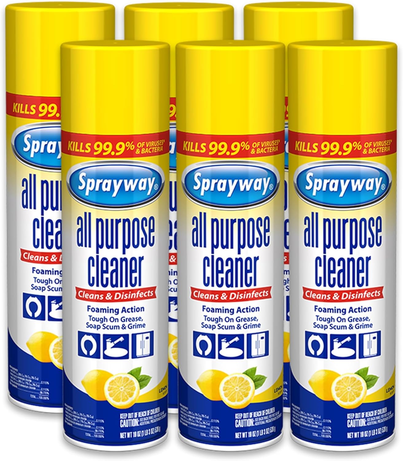 Sprayway-All-Purpose-Cleaner-with-Lemon-Scent,-19oz,-Pack-of-2968
