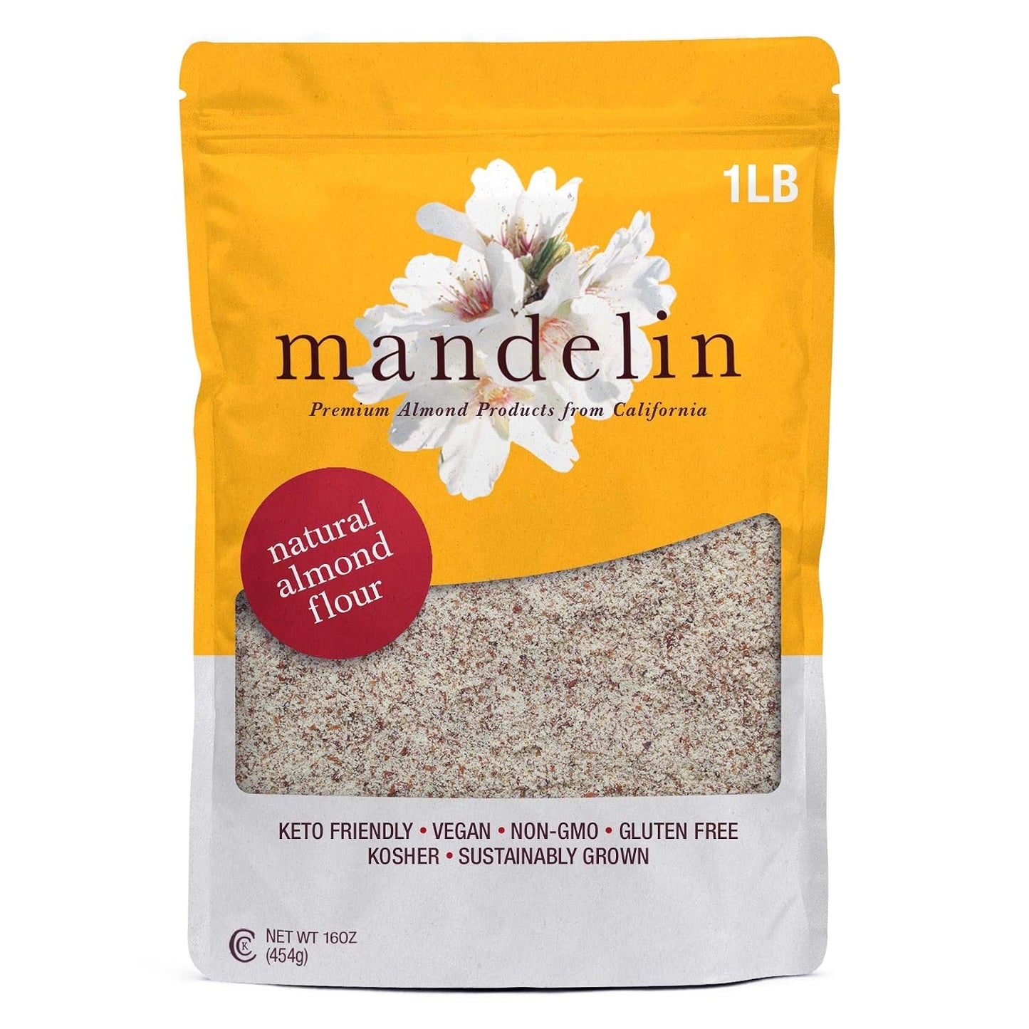 Mandelin-Grower-Direct-Pure-Natural-Almond-Flour-with-Skin-(1-lb),-Non-GMO,-247
