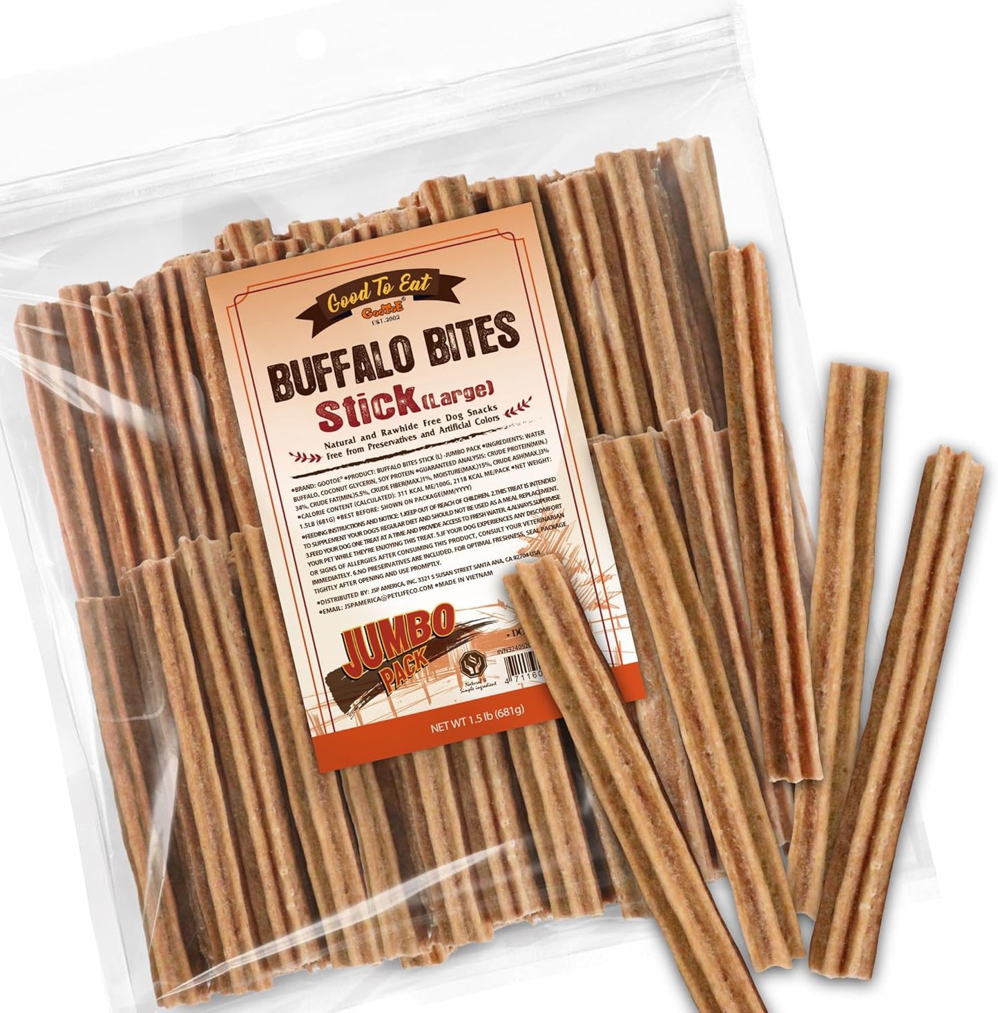 Gootoe-Buffalo-Dog-Treats,-Natural-Low-Fat-Chews-for-Training-&-Rewards,-Ingredient,-2311