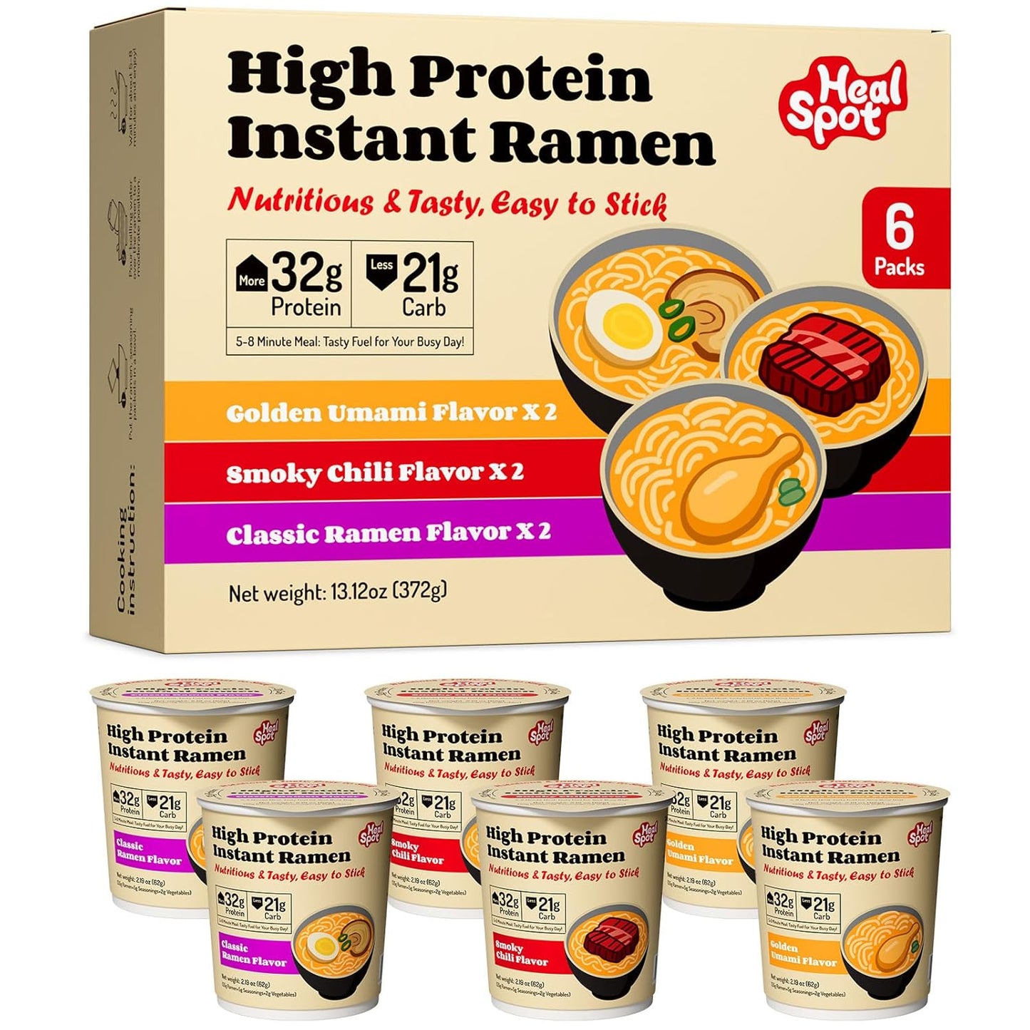 Healspot-Paquete-variado-de-ramen-instantáneo-alto-en-proteínas,-6--tazas-495