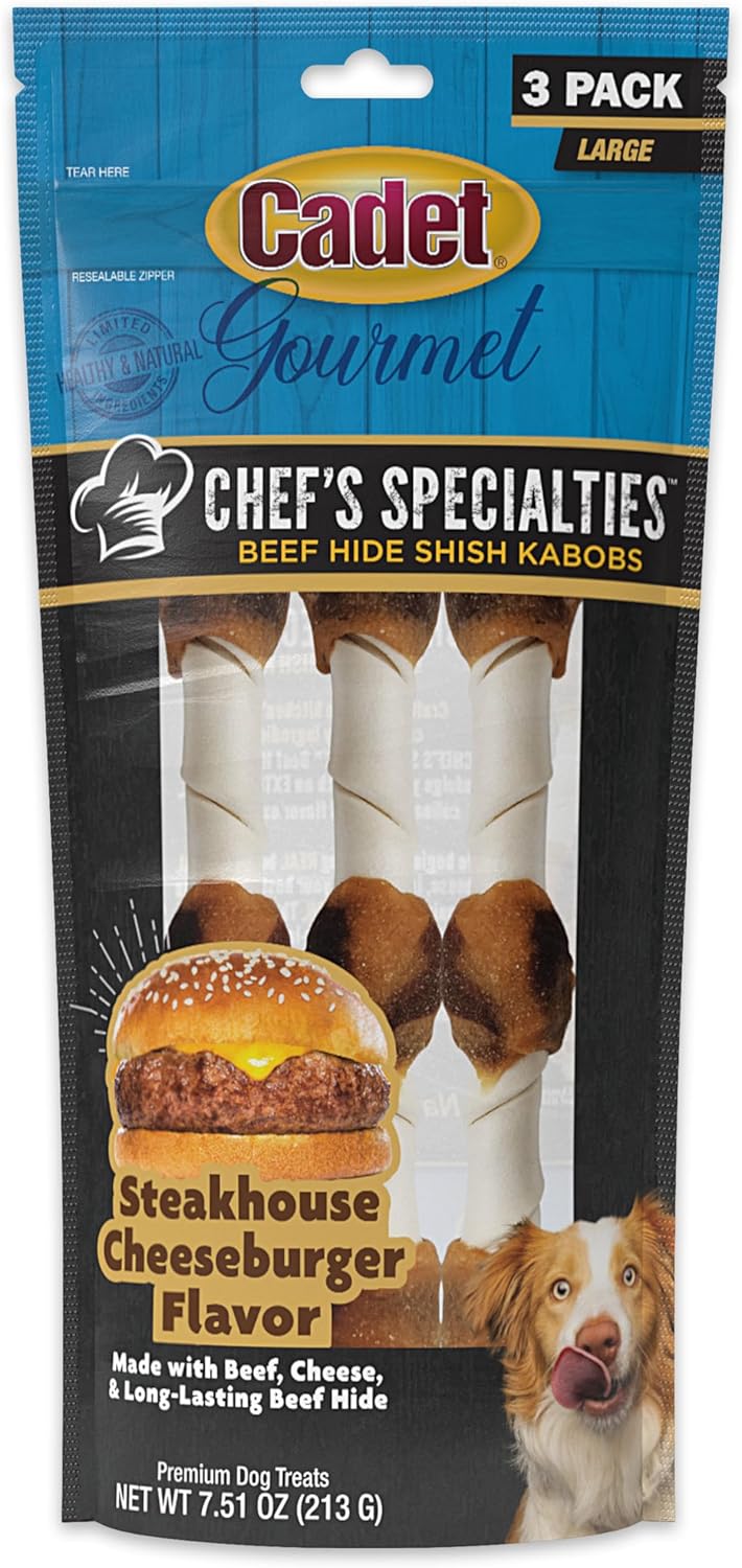 Cadet-Chef's-Specialties-Natural-Rawhide-Shish-Kabob-Chew-Sticks,-Steakhouse-Cheeseburger-Healthy-232