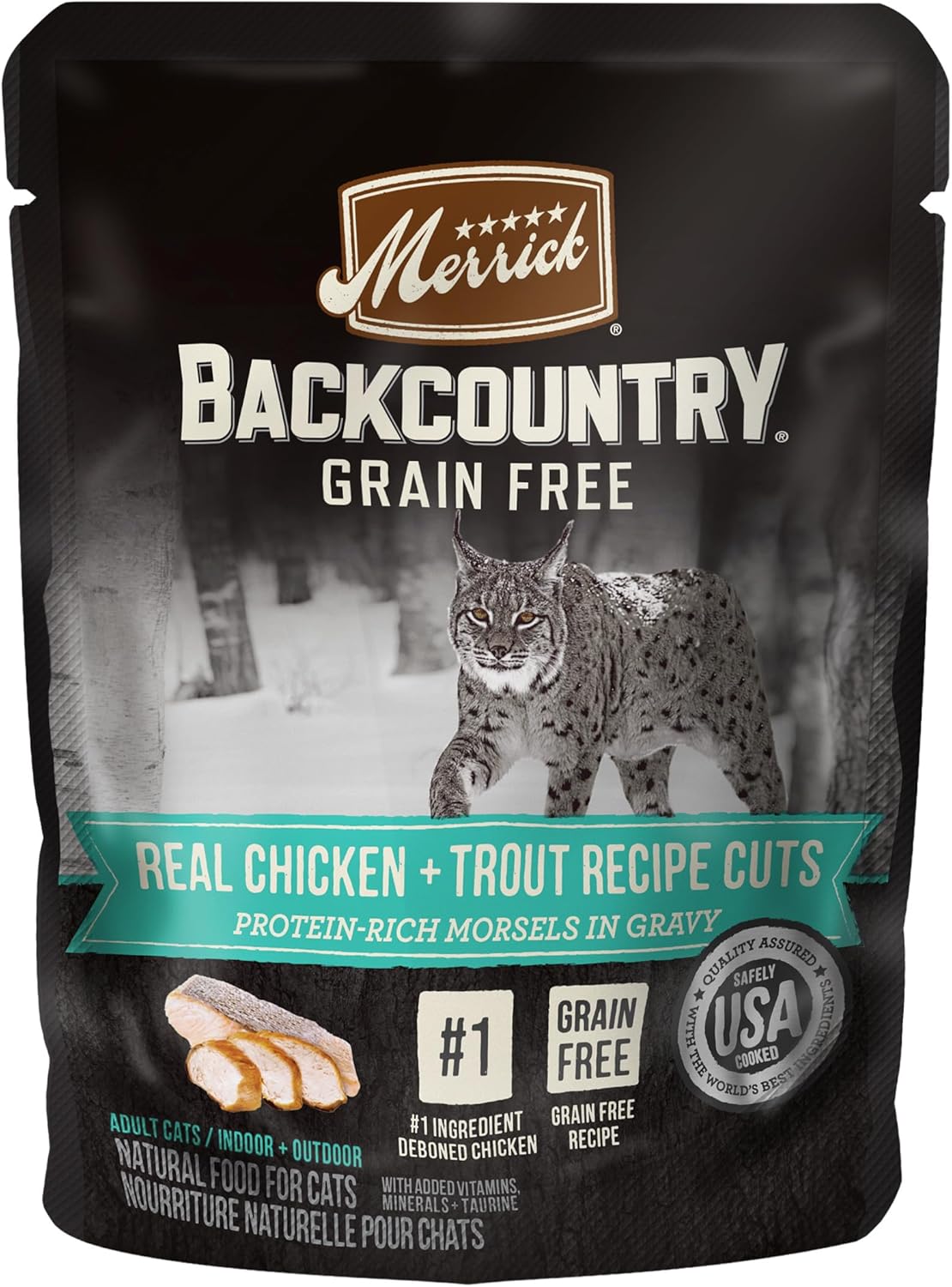 Merrick-Backcountry-Grain-Free-Gluten-Free-Premium-Wet-Cat-Food,-Chicken-Trout-Cuts-Gravy659