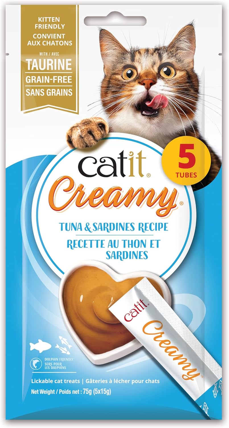 Catit-Creamy-Lickable-Treat,-Tuna-&-Sardine-5pk-------14