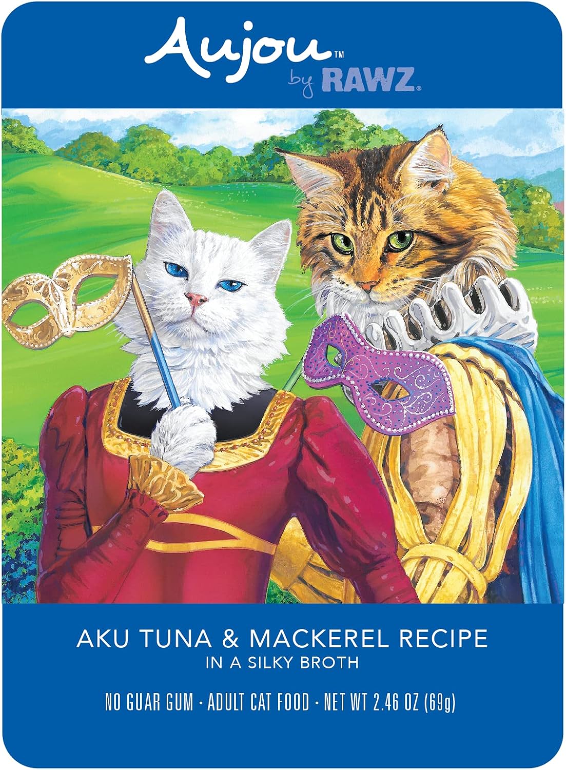 Rawz-Aujou-Aku-Tuna-&-Mackerel-Cat-Food-8/2.46-oz-Pouches------830