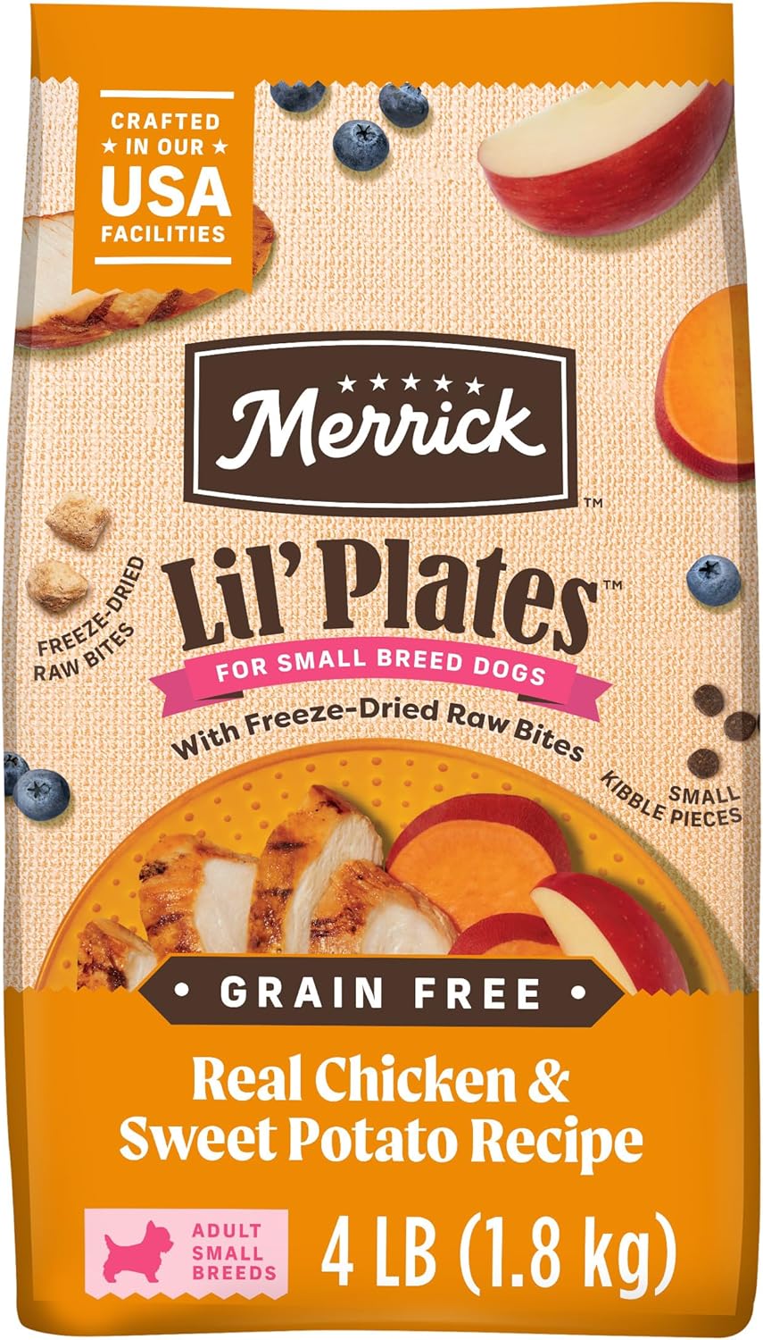 Lil-Plates-de-Merrick,-granos-de-comida-de-perro-1908