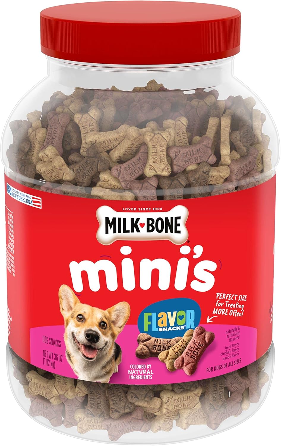 Mini's-Flavor-Snacks-Dog-Treats,-36-Ounce---4328
