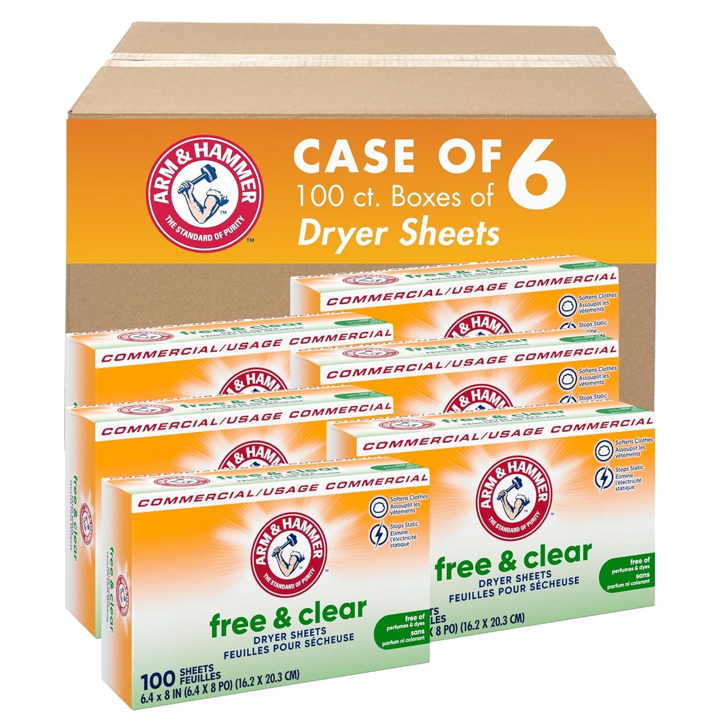 Arm-&-Hammer-Dryer-Sheets-Professional,-Free-and-Clear,-Box-of-100-13