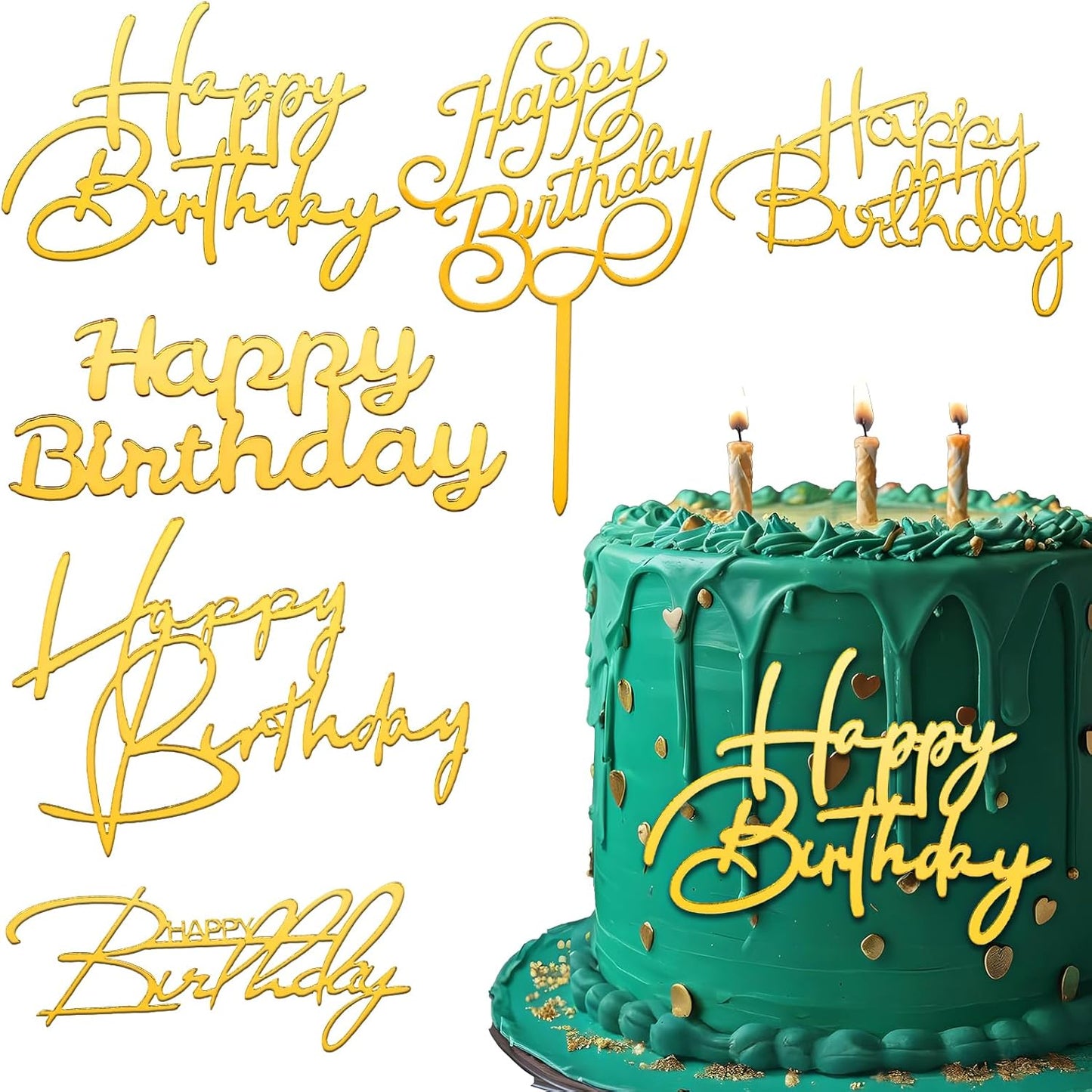 6Styles-Gold-Happy-Birthday-Cake-Topper,-Mirror-Acrylic-Happy-Birthday-Sign-for-Side-Plaque,-473