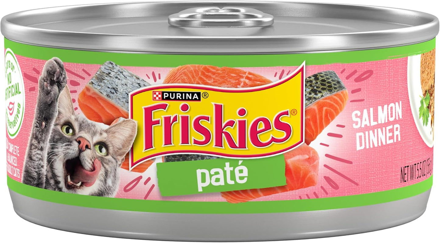 Purina-Friskies-Wet-Cat-Food-Pate,-Pate-Salmon-Dinner---(Pack-24)-oz.--1944