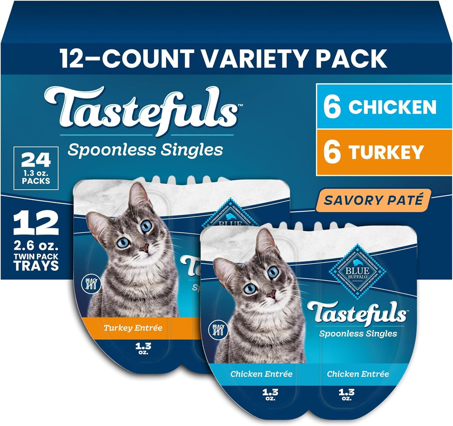 Blue-Buffalo-Tastefuls-Paté-Spoonless-Single-Wet-Cat-Food-Variety-Pack-(Chicken-&-1853