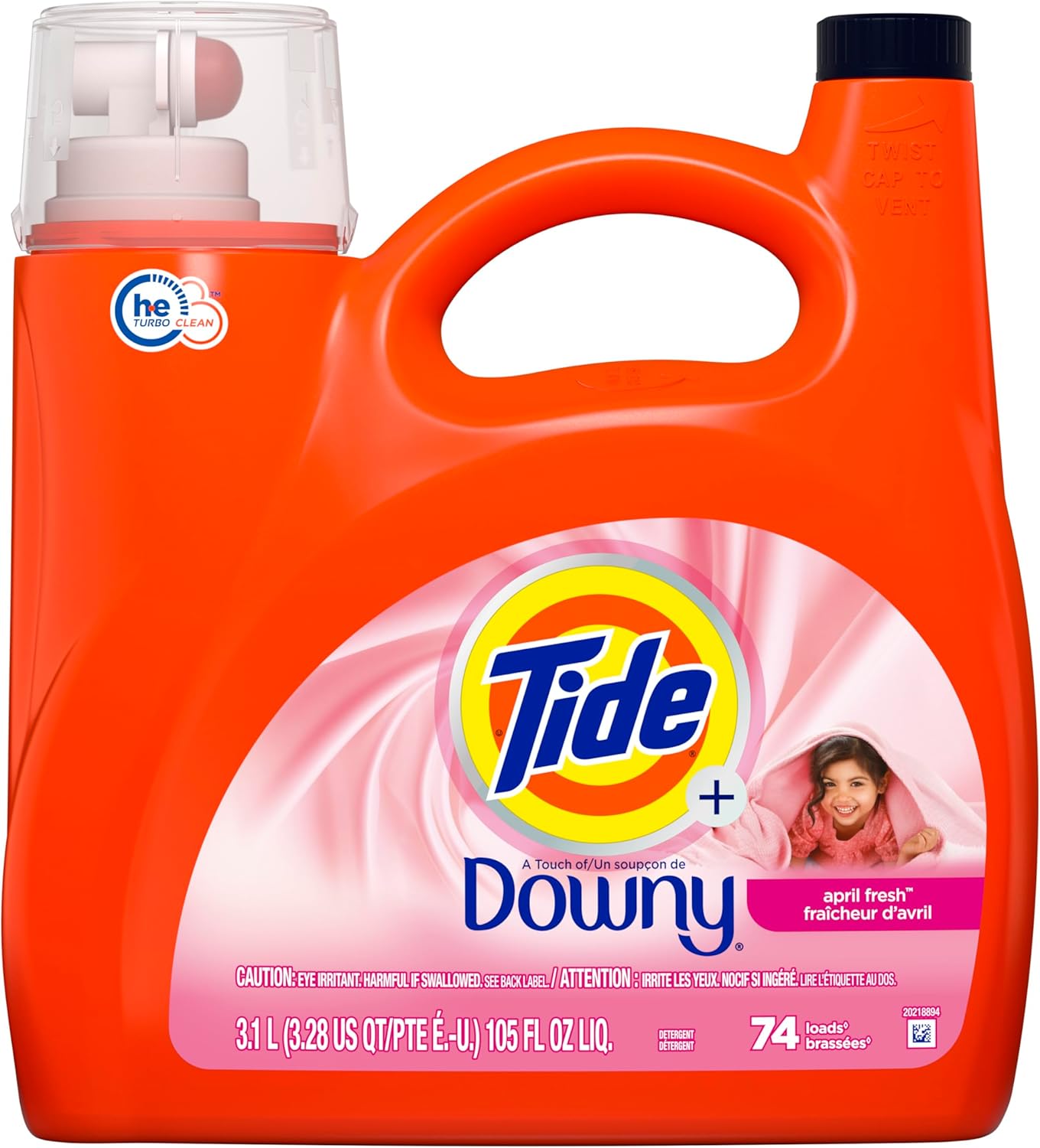 Tide-Plus-A-Touch-of-Downy-Liquid-Laundry-Detergent,-April-3257