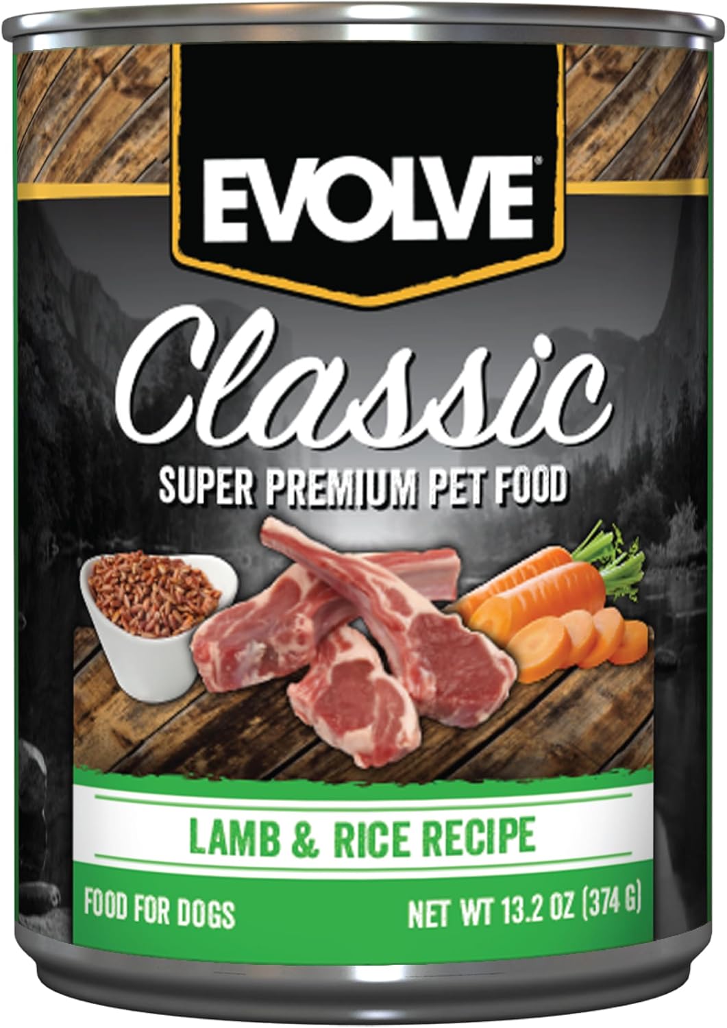 Evolve-Classic-Lamb-and-Rice-Recipe-Canned-Dog-Food,-13.2oz-(Pack-of-12)-198