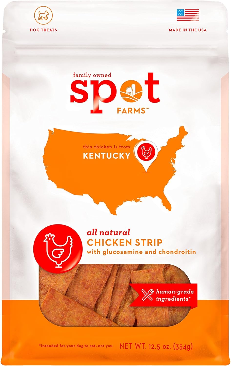 All-Natural-Human-Grade-Dog-Treats,-Chicken-Strips-3505