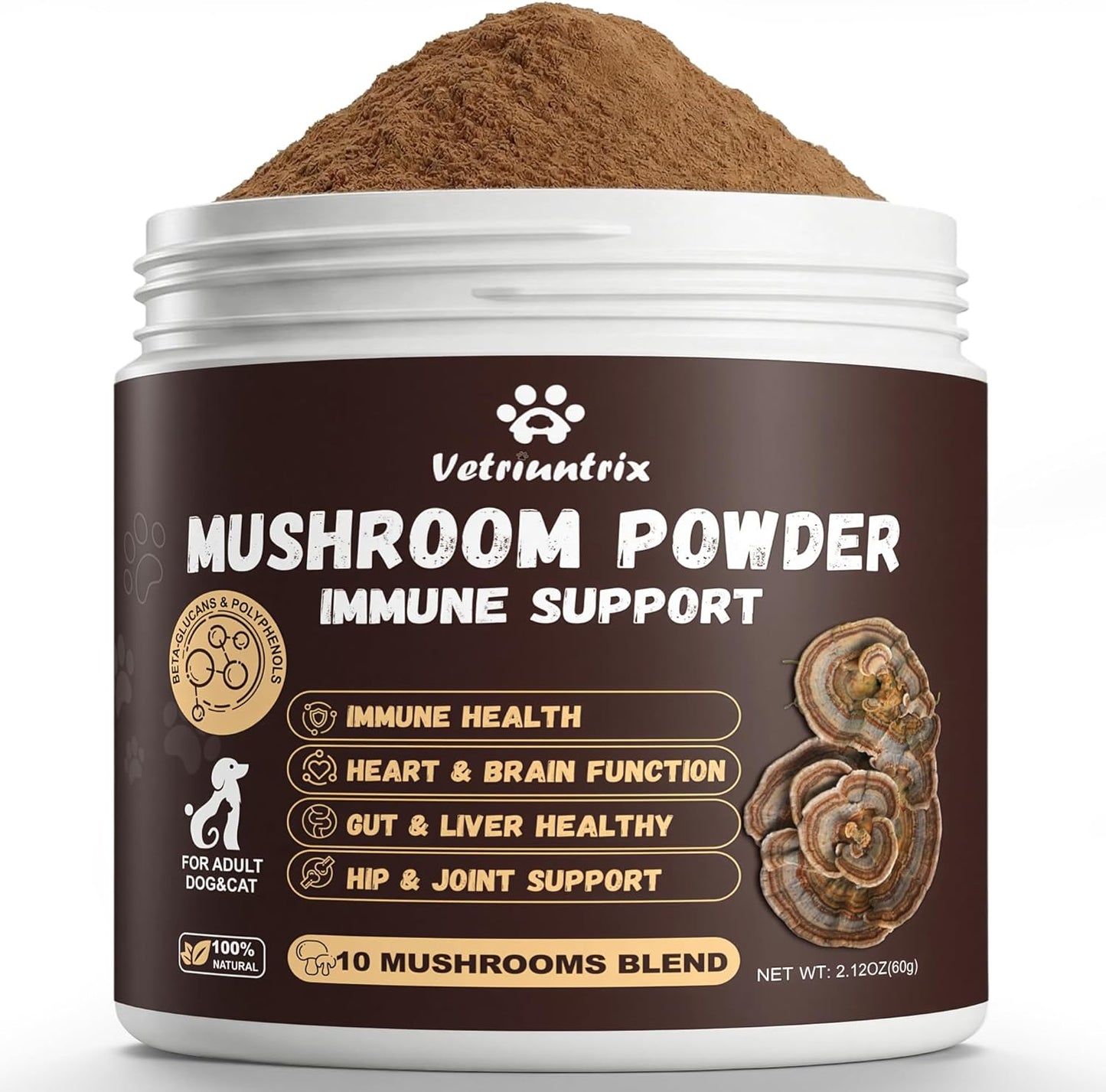 Turkey-Tail-Mushroom-for-Dogs-&-Cats,-Organic-10-Mushroom-Blend-for-Lipoma-1311