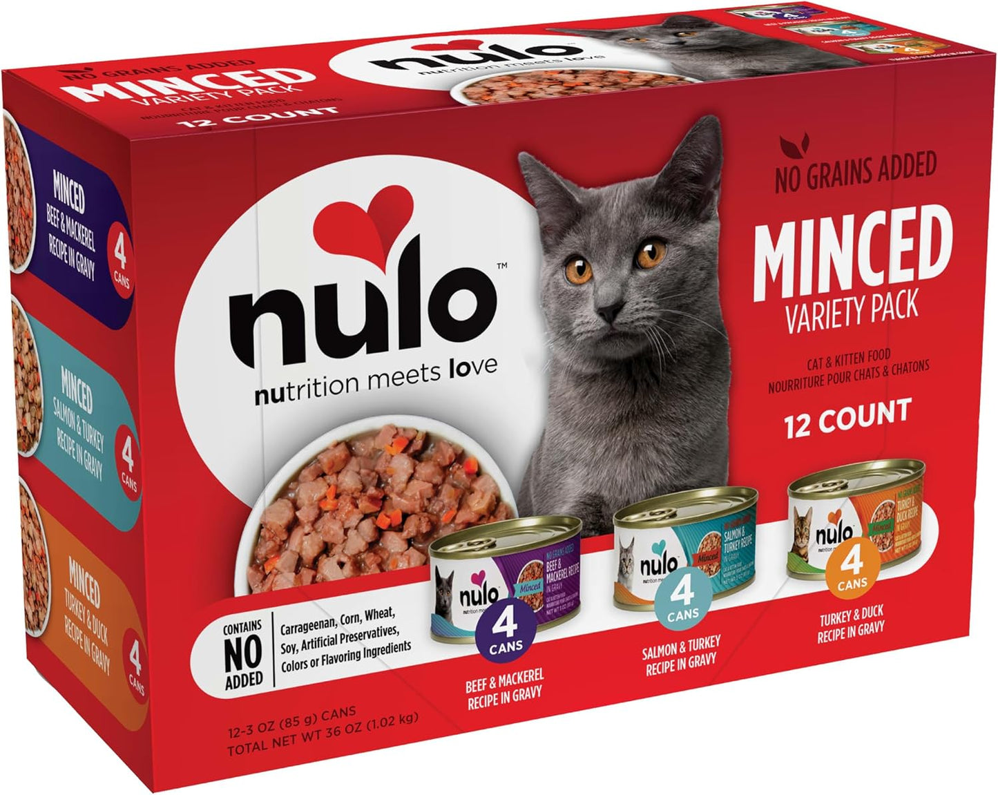 Nulo-Variety-Flavors-Grain-Free-Minced-Wet-Canned-Cat-Food,-3-Ounce-(Pack-of-1904