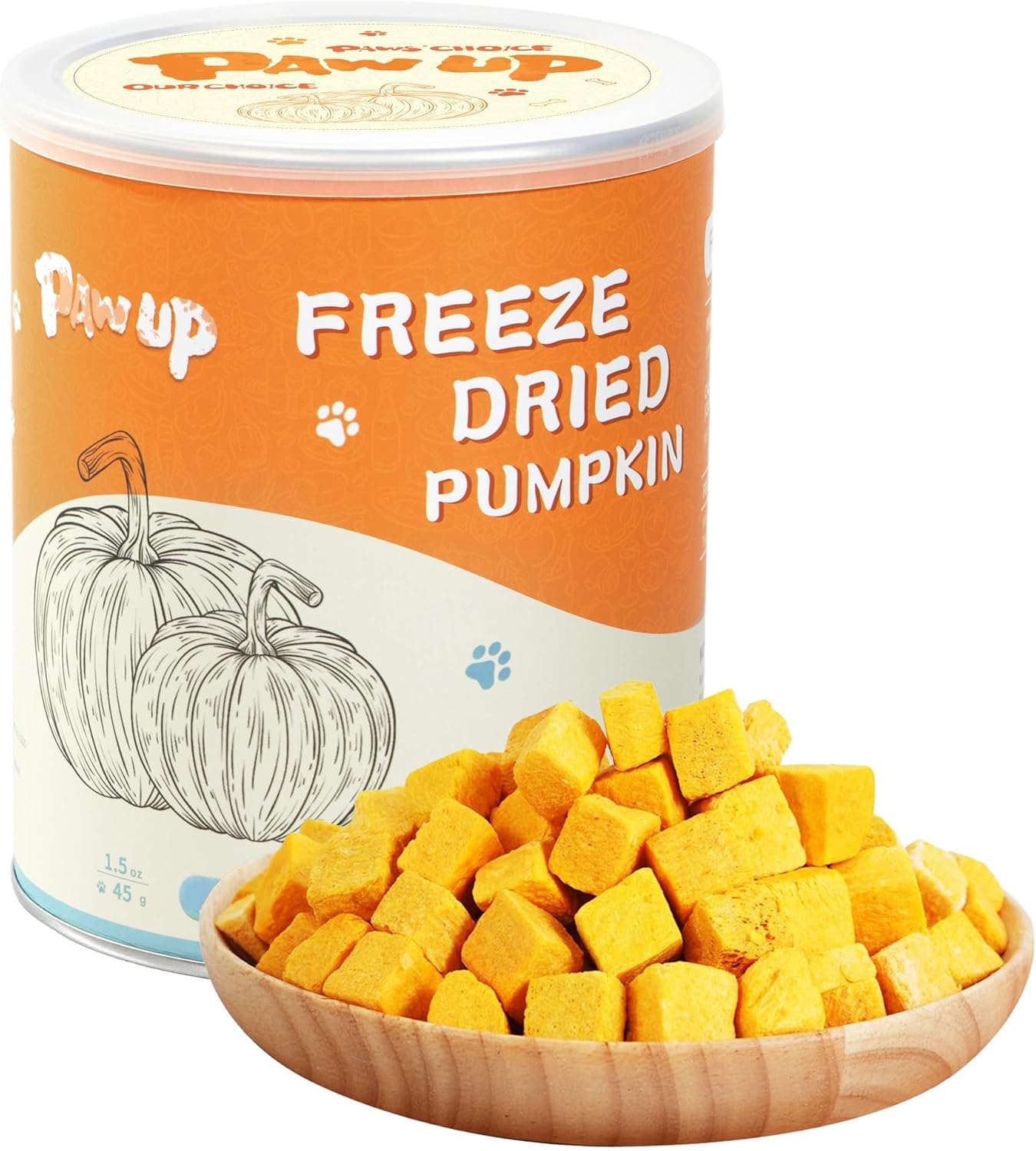 PAWUP-Freeze-Dried-Pumpkin-Treats-for-Dogs-&-Cats-–-High-Fiber,-Single-Ingredient-2140
