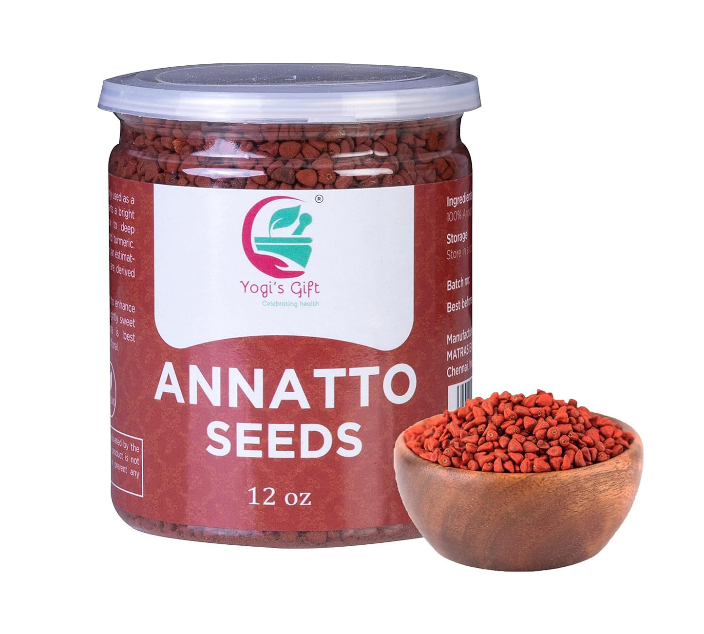 Annatto-Seeds-12oz-|-1-Pure-and-Natural-|-Bixa-Orellana/Achiote/Semillas-de-1272