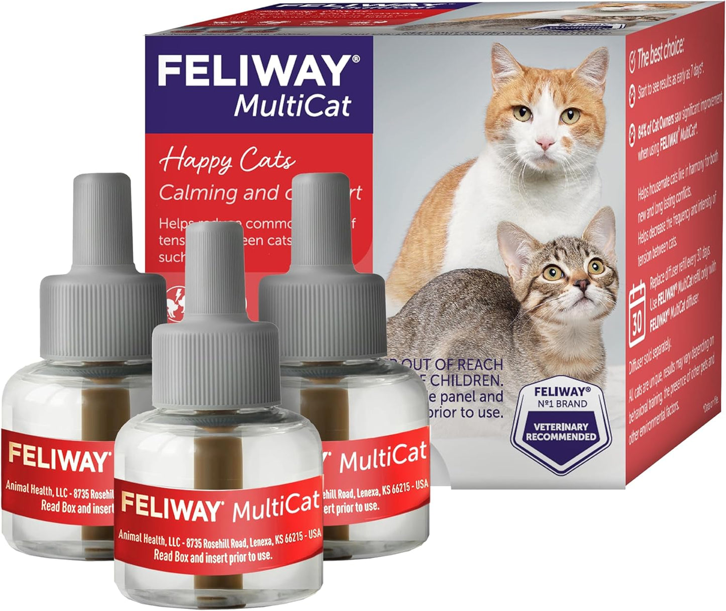 FELIWAY-MultiCat-Cat-Calming-Pheromone-Diffuser-Refill---3-Pack-|-Helps-Reduce-1712