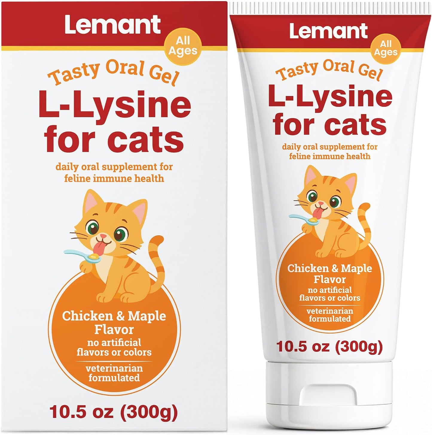 Natural-L-Lysine-for-Cats-(10.5-oz)-|-Tasty-Chicken-&-Maple-Flavored-Oral-320