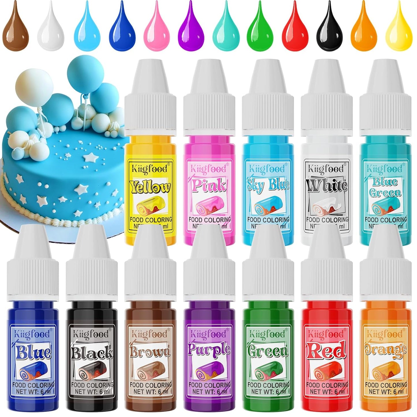 Food-Coloring-Liquid---Kiigfood-12-Colors-Concentrated-Liquid-Food-Coloring-Set,-Grade-Color-1563