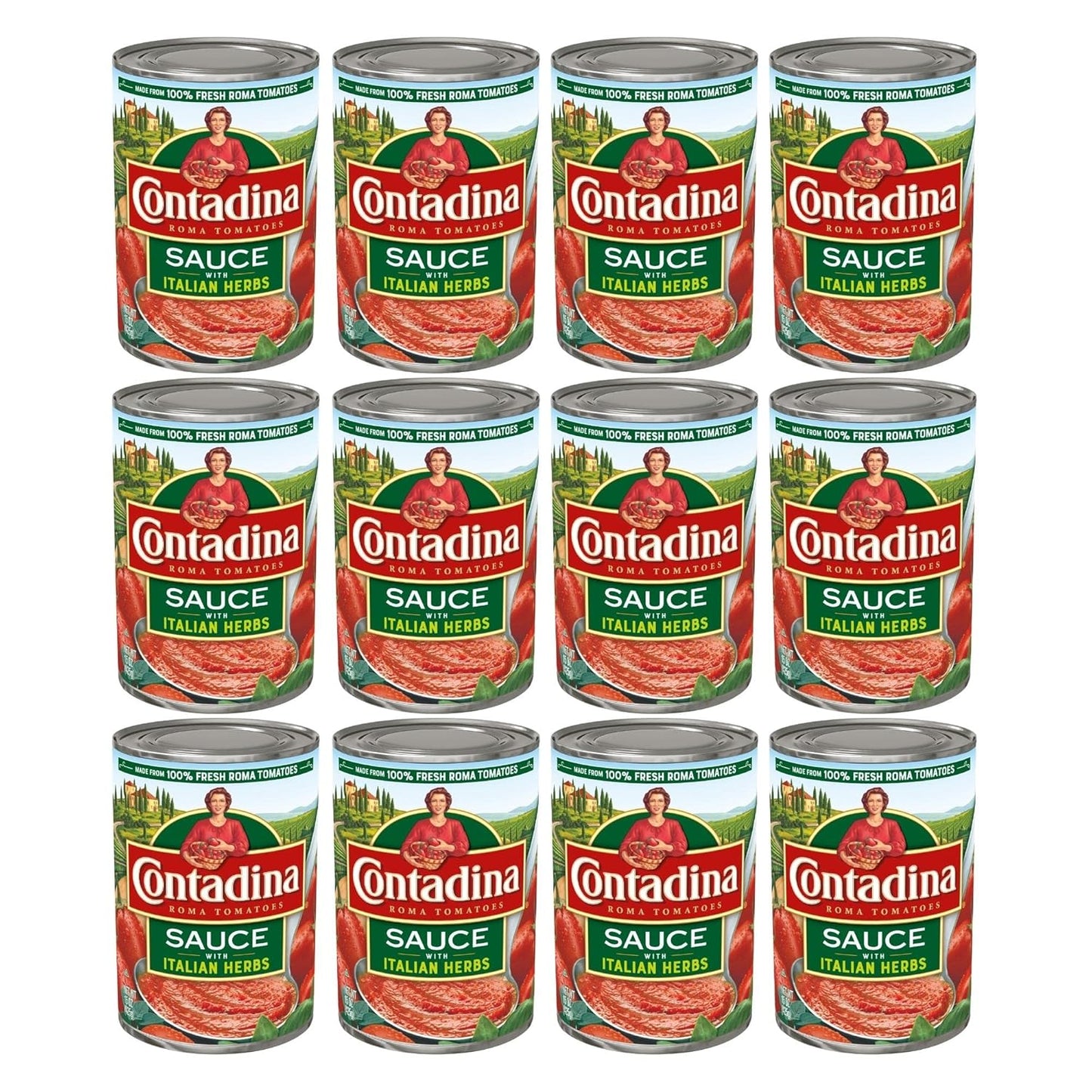 Contadina-Salsa-de-tomate-con-hierbas-italianas,-paquete-de-1035