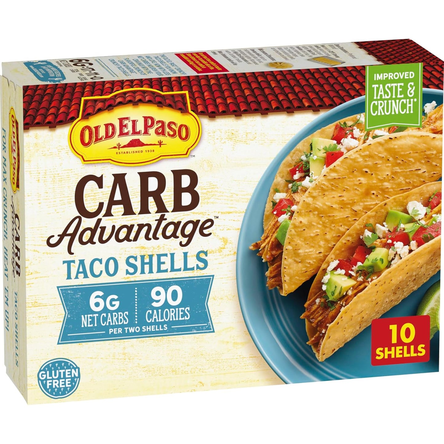 Old-El-Paso-Carb-Advantage-Crunchy-Taco-Shells,-6g-Net-Carbs,--90-Calories,-10-4.6-446