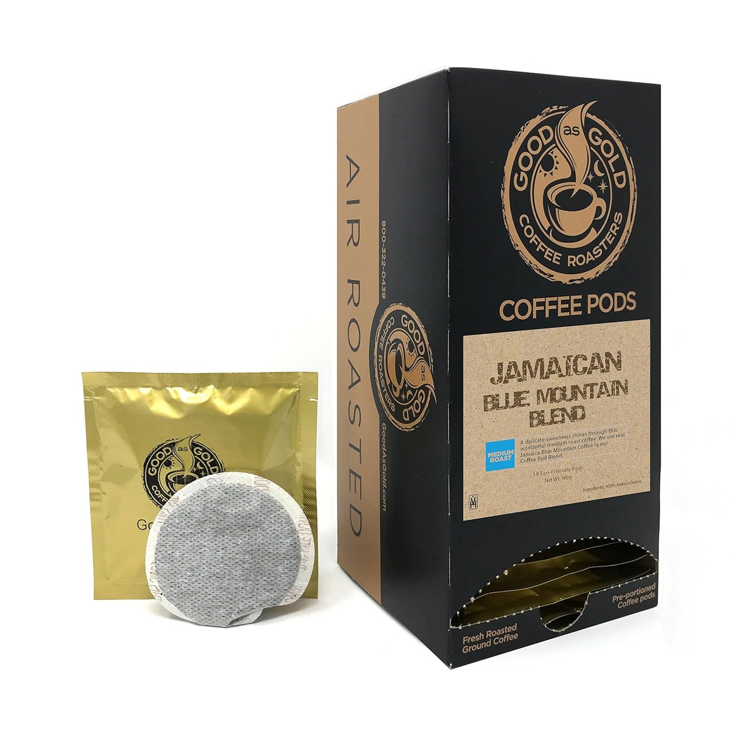 Cápsulas-de-café-Blue-Mountain,-mezcla-jamaiquina,-tostadores-de-café-Good-Gold201