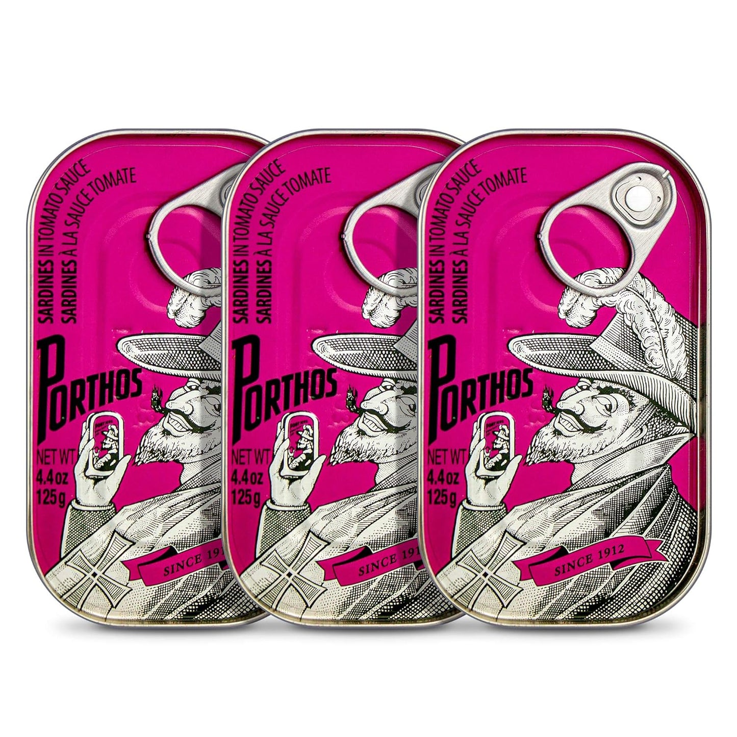 Sardines-in-tomato-sauce-3-tins-x-125-g,-Porthos/Portugal-------284