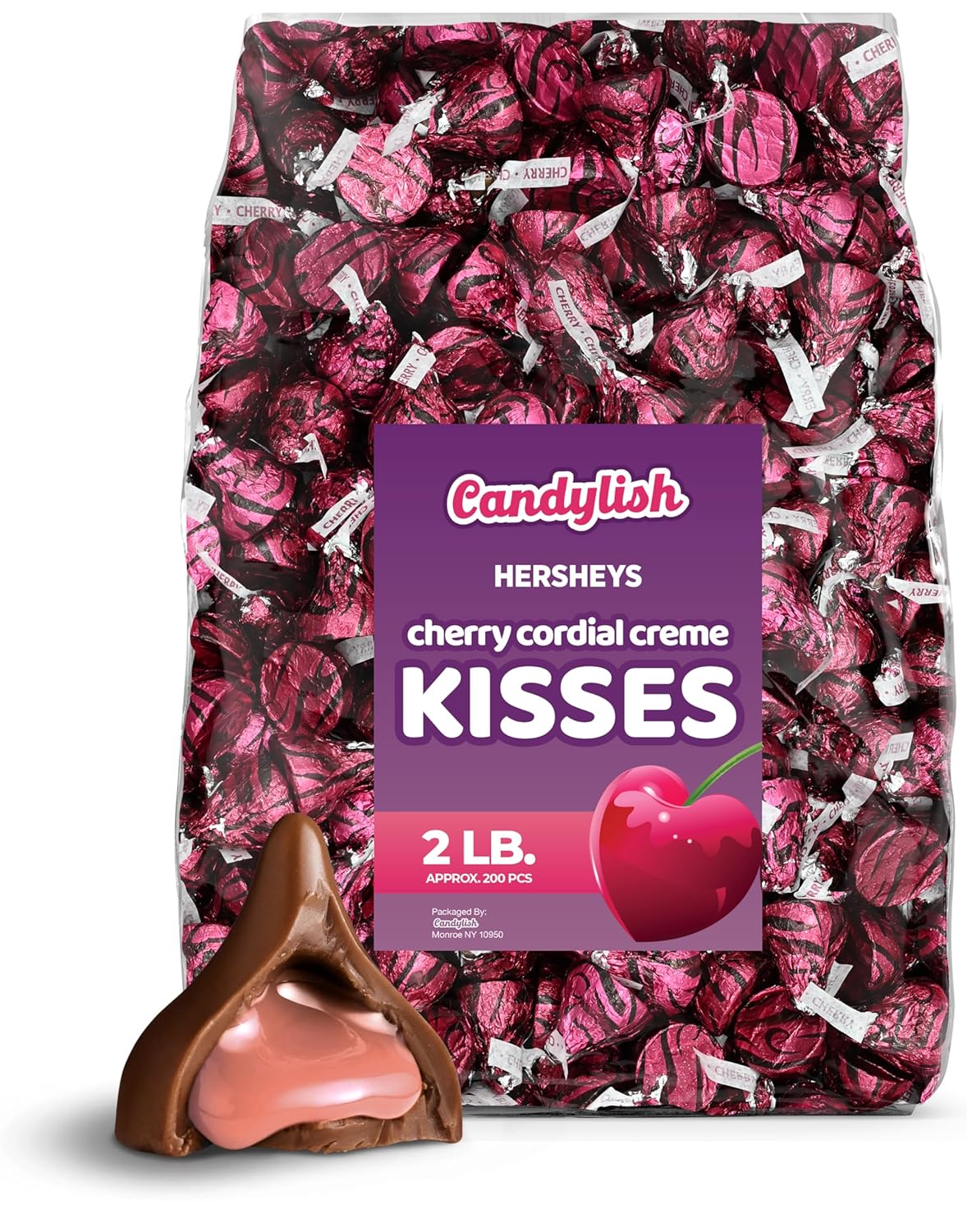 Hershey's-Kisses-Cherry-Cordial,-2-LB-Bag,-Bulk-2754