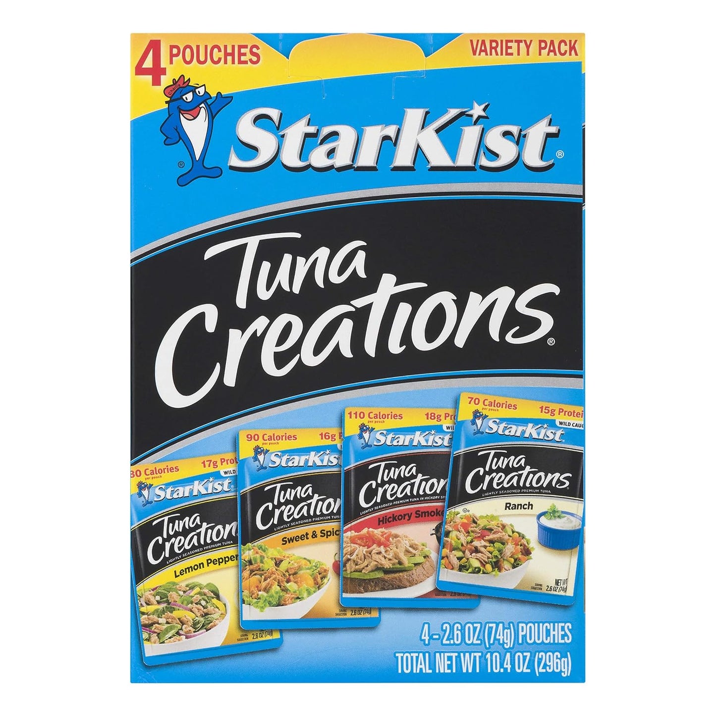 StarKist-Tuna-Creations,-paquete-variado,-4-bolsas-de-2.6-onzas-(total-10.4-(el-661
