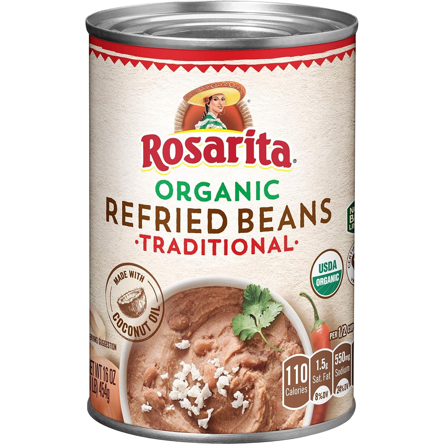 Rosarita-Organic-Refried-Beans,-16-Oz.-1812