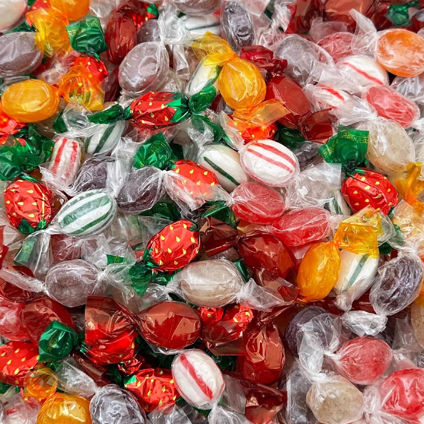 Hard-Candy-Assortment---Strawberry-Bonbons,-Ginger-Mints,-1782